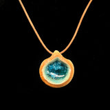 Glass Geode Necklace by Tab Link