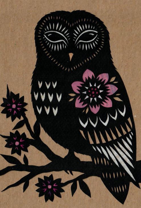Owl's Gaze Print by Angie Pickman