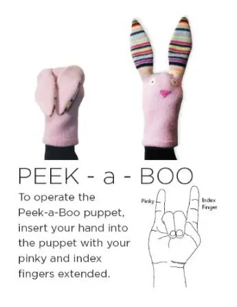 Bunny Sock Hand Puppet : Cate and Levi