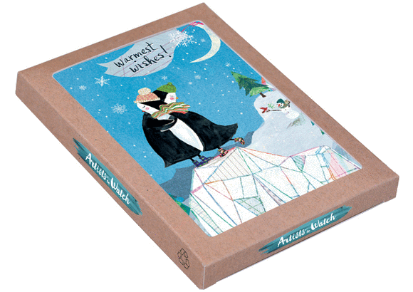 Penguin Wishes 12 Holiday Card Boxed Set by Artists to Watch