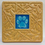 Paw Print Coaster by Macone Clay