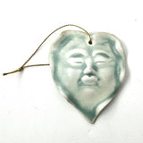 Heart Face Ornament by Roberta Polfus