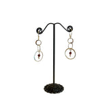 Garnet Dangle Earrings by Margie Magnuson