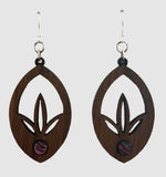 Art Deco Wildwood Earrings by Woodcutts