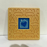 House and Heart Coaster by Macone Clay