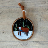 Cow Ornament by David Hinds