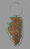 Illinois Ornament Painted by Stormy Mochal and Created by Anthony Krier