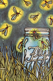 Fireflies Postcard by Sarah Angst