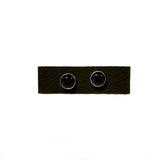 Black Onyx Post Earrings by Margie Magnuson