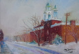 University Ave. Snow Reproduction by JoAnne Hauser Warren