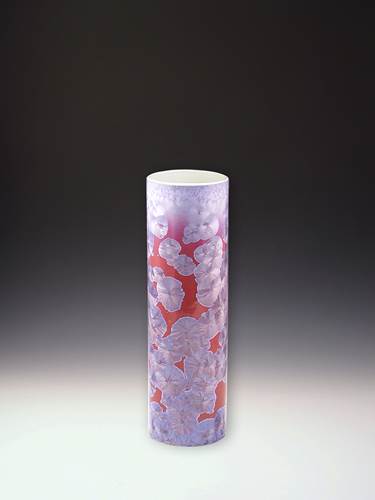 Cylinder Vase - Violet Small by Indikoi Pottery