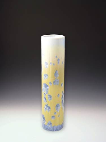 Cylinder Vase - Cornflower Medium by Indikoi Pottery