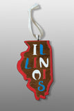Illinois Ornament Painted by Stormy Mochal and Created by Anthony Krier