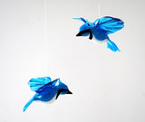 Small Blue Jay by WGK Glass