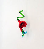 Hummingbird with Flower by WGK Glass