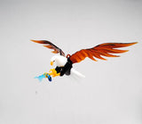 Large Hanging Eagle with Fish by WGK Glass
