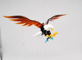 Large Hanging Eagle with Fish by WGK Glass