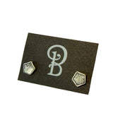 Diatom Stud Earrings #6 by BMF Jewelry