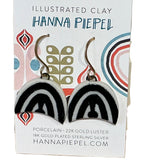 Earrings - Medium Curved Half Oval by Hanna Piepel