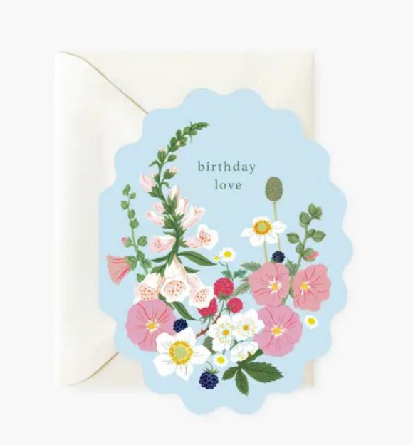 Flora Birthday Greeting Card by Oana Befort