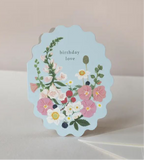 Flora Birthday Greeting Card by Oana Befort