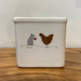 Mouse and Chicken Vase by Beth Mueller