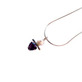 Pearl and Amethyst Necklace by Margie Magnuson