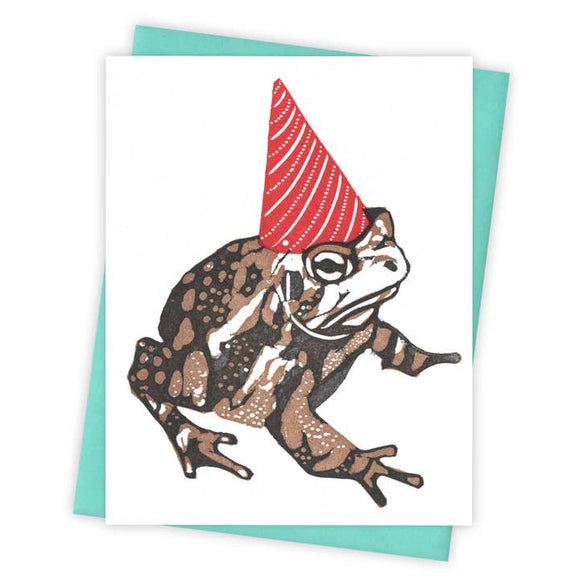 Party Animal Toad Card by Burdock & Bramble