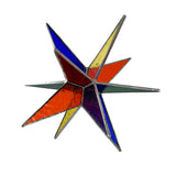 Rainbow Glass Star by David Acierno