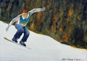 Perfect Landings Original Watercolor by JoAnne Hauser Warren