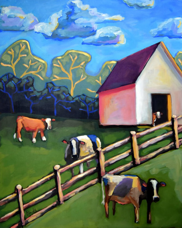 Barn Lot Bovine by David Hinds