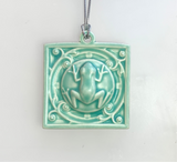 Tree Frog Tile Ornament by Whistling Frog