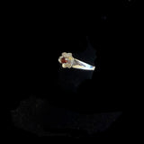 Garnet Flower Ring by Margie Magnuson