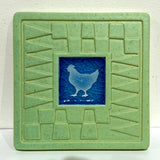 Chicken Coaster by Macone Clay