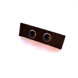 Black Onyx Post Earrings by Margie Magnuson