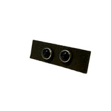 Black Onyx Post Earrings by Margie Magnuson