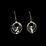 Mini Grad Circle Hook Earrings by MPR Jewelry