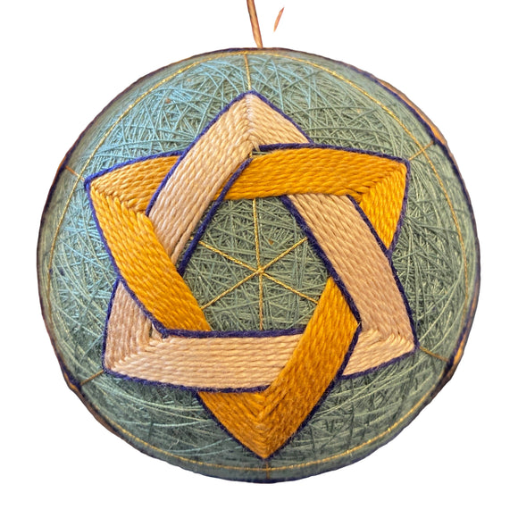Temari Ball Ornament by Geri Eitter