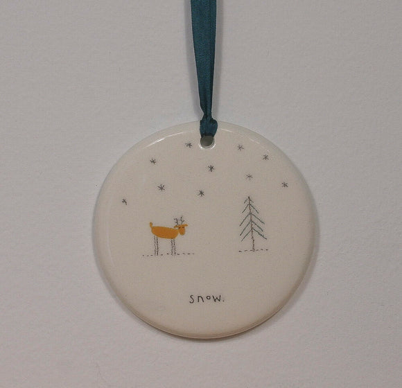 Snow Ornament by Beth Mueller