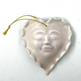 Heart Face Ornament by Roberta Polfus
