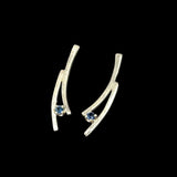 Sapphire Post Earrings by Margie Magnuson
