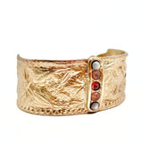 Hombre Stones Cuff Bracelet by Lock and Key Design