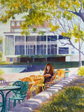 Early Morning on the Terrace Original by JoAnne Hauser Warren