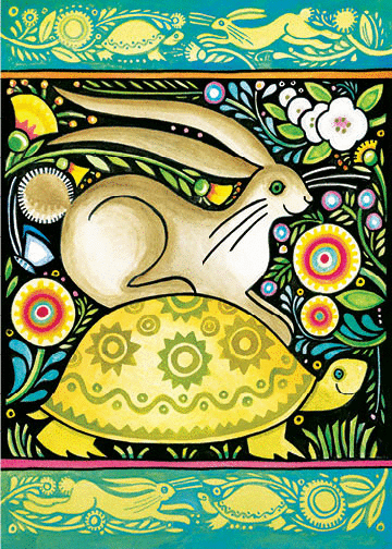 Tortoise and Hare Blank Card from Artists to Watch