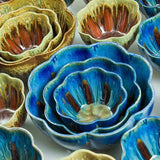 Medium Flower Bowl by Blanket Creek Pottery