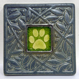 Paw Print Coaster by Macone Clay
