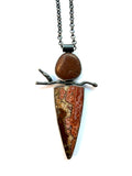 Rock and Red Ocean Jasper Necklace by Jennifer Nunnelee