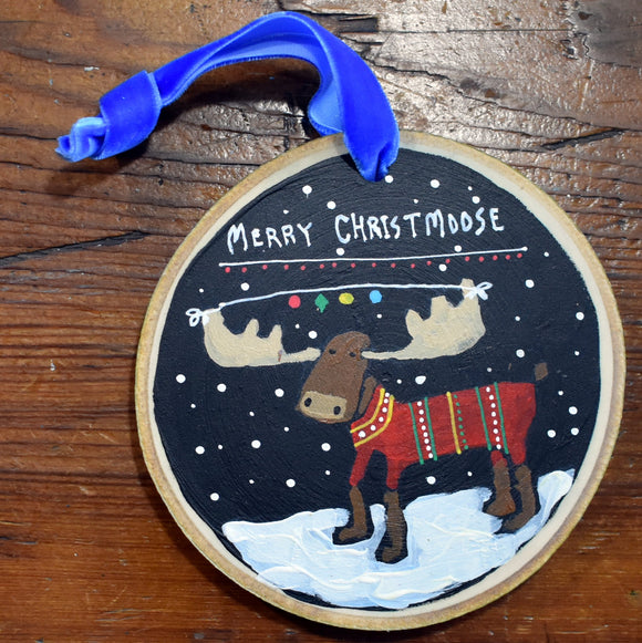 Moose Ornament by David Hinds