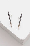 Bar Stud Earrings - Silver by Zuzko Jewelry