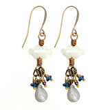 Moonstone Cloud Earrings by Lock and Key Design
